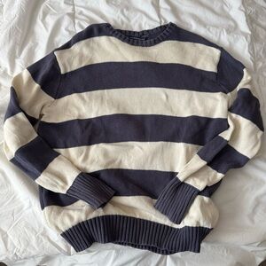 brandy melville blue and white stripes sweater